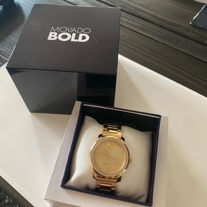 Movado Bold Gold Ladies Watch